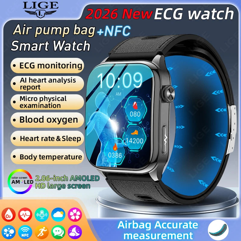 The Apex Connect: 2026 Executive AMOLED Smartwatch with ECG