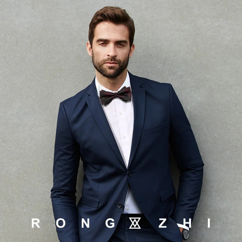 The Crimson Gala: Mulberry Silk Floral Bow Tie