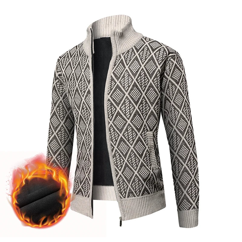 The Tokyo Loft: Thick Velvet Zip Cardigan