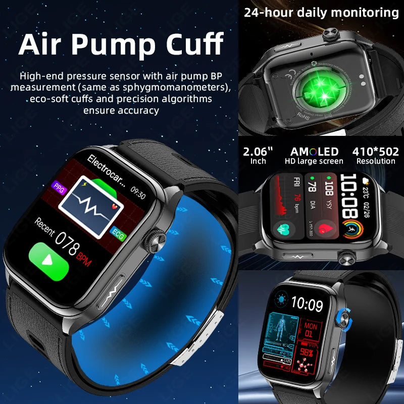 The Apex Connect: 2026 Executive AMOLED Smartwatch with ECG
