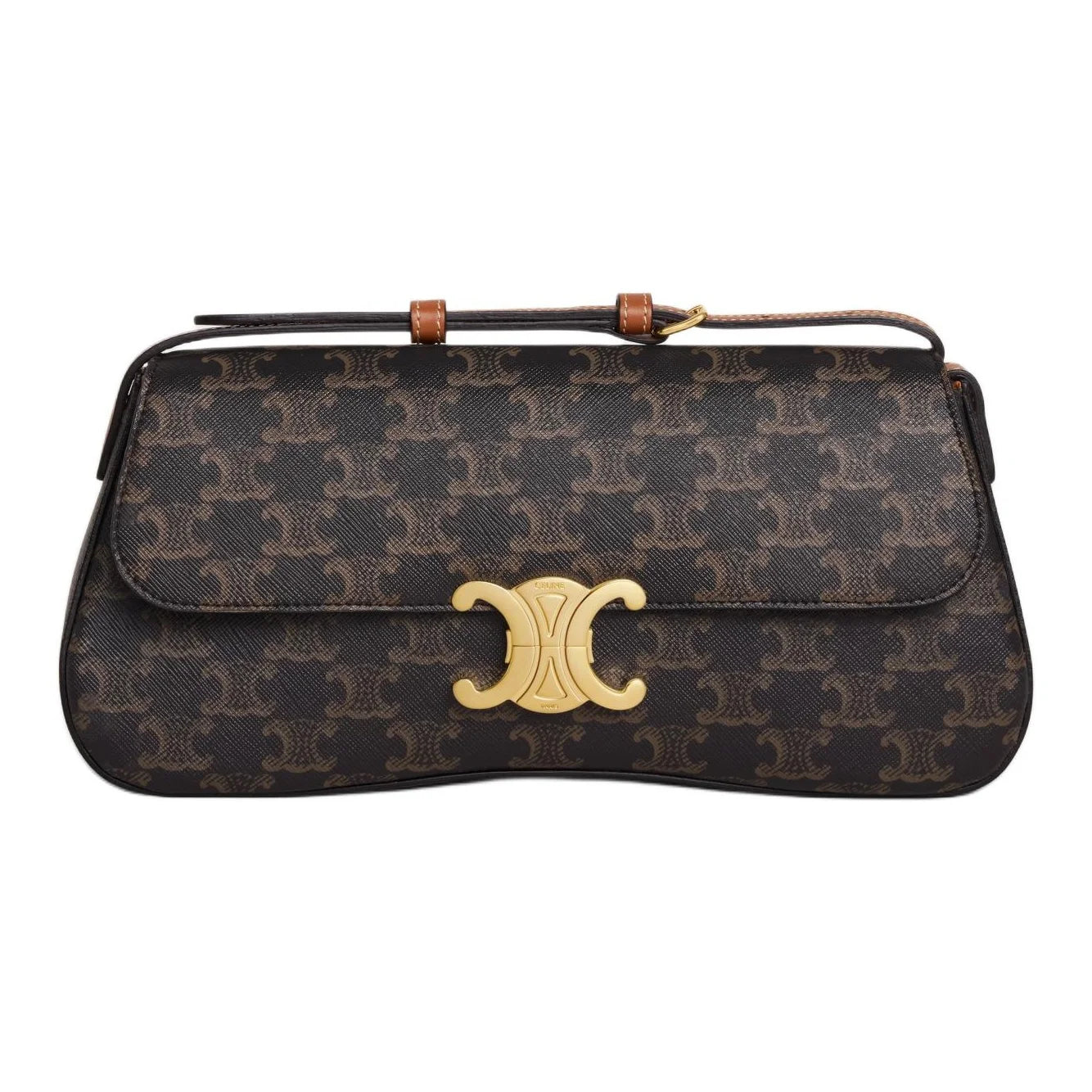 The Parisian Icon: Triomphe Canvas & Calfskin Shoulder Bag