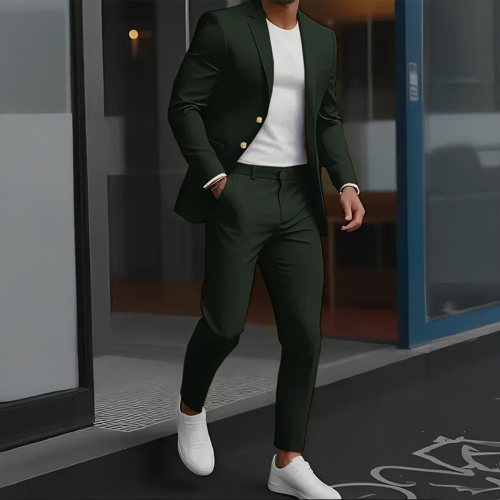 The Victoria Promenade: Loose-Fit Wool Formal Suit