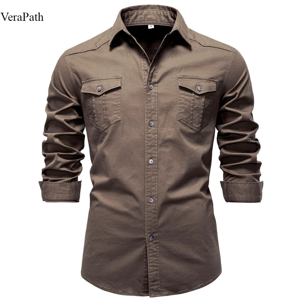 The Indigo Executive: Premium European Denim Shirt