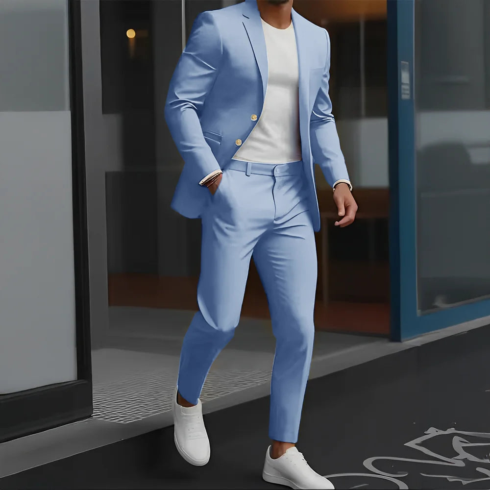 The Victoria Promenade: Loose-Fit Wool Formal Suit