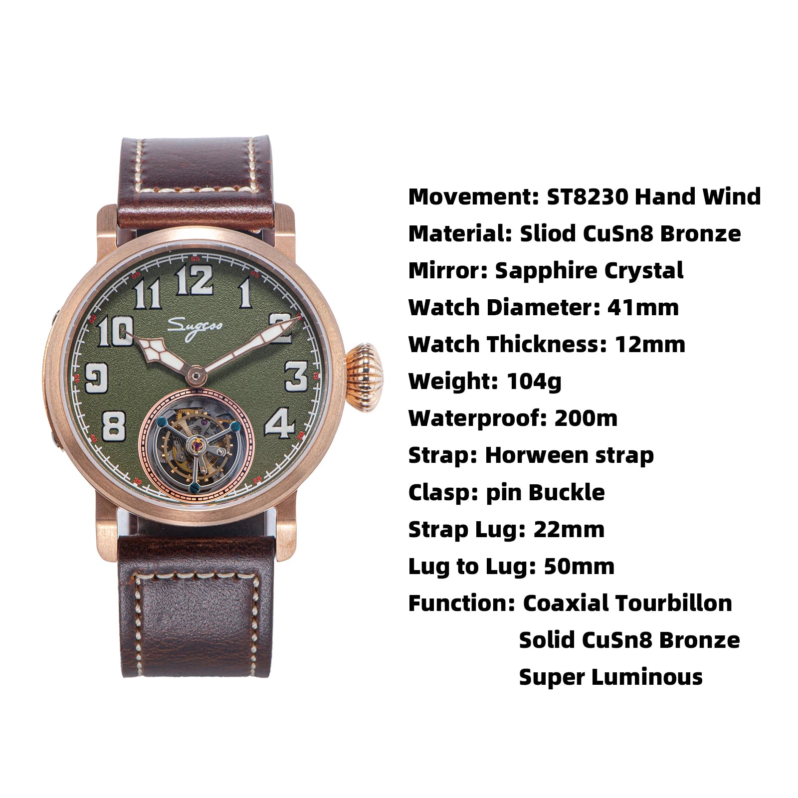 The Bronze Monarch: Sugess Tourbillon CuSn8 Edition
