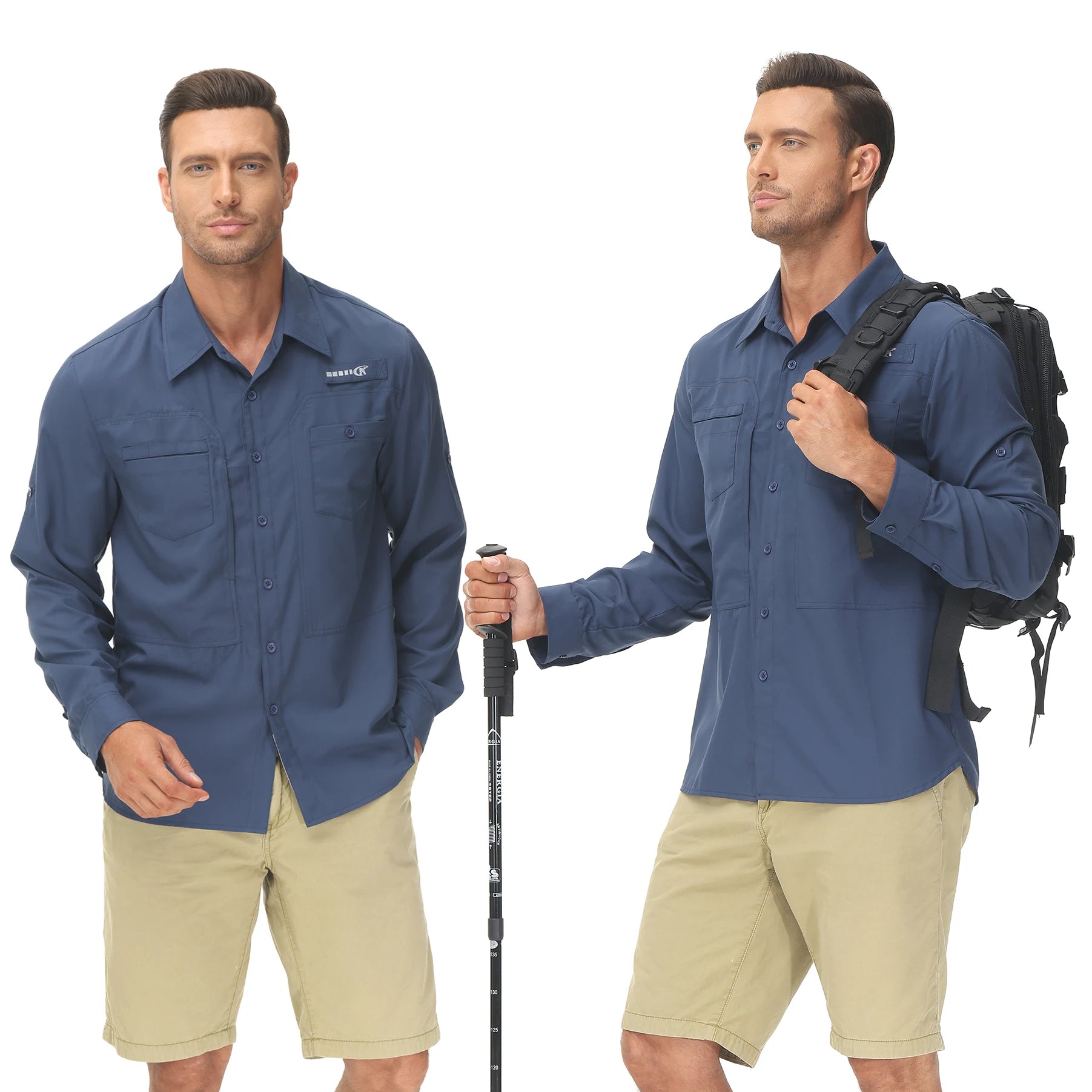 The Coastal Navigator: UPF 50+ Tactical Fishing Shirt