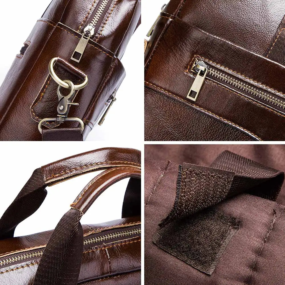 The Continental Executive: Humerpaul Genuine Leather Briefcase