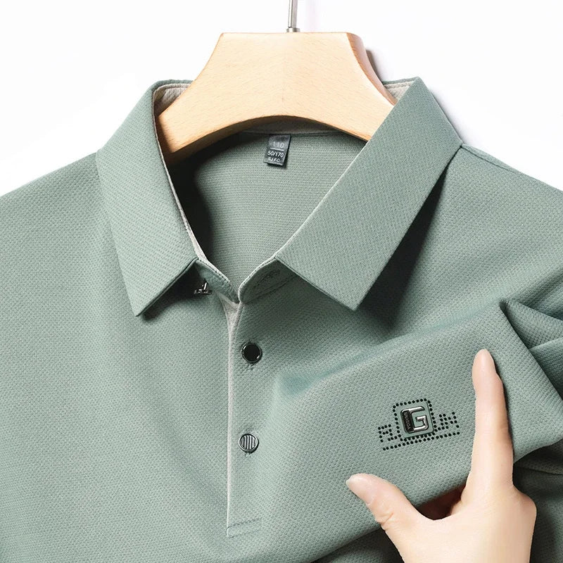 The Elite Crest: Performance Short Sleeve Polo