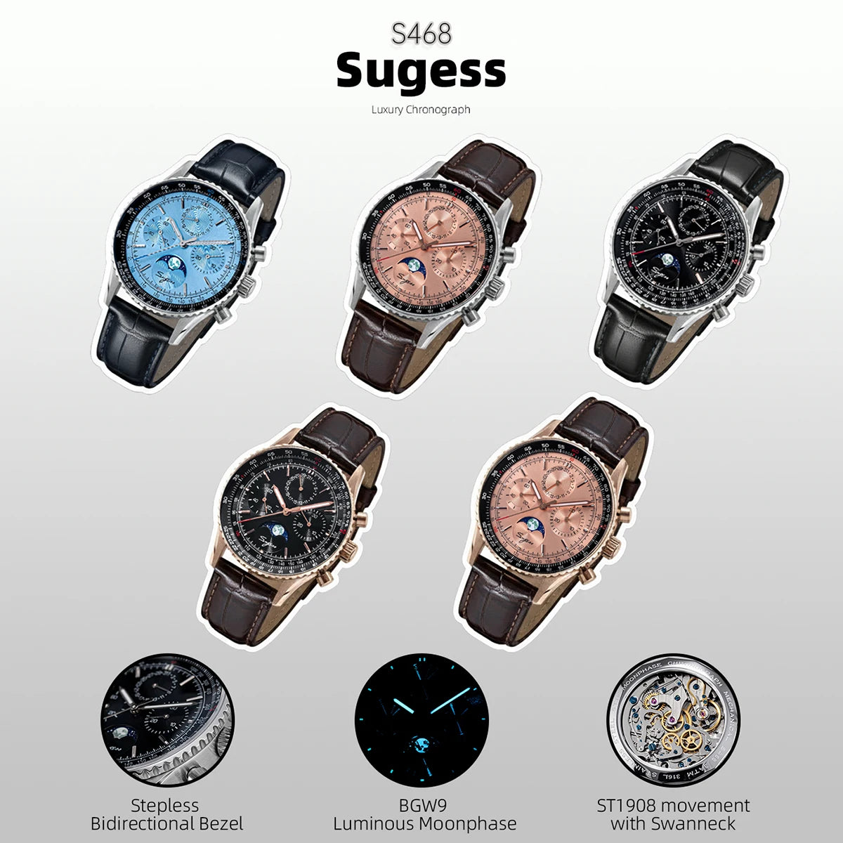 The Lunar Heritage: Sugess Moonphase Chronograph