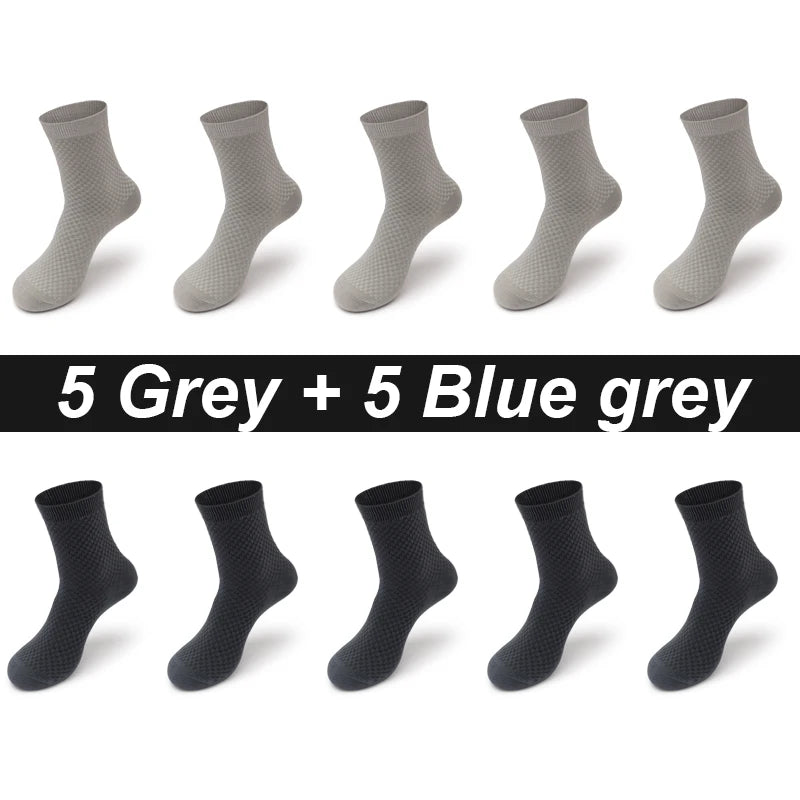 The Onyx Executive: ZTOET 10-Pair Plus-Size Bamboo Collection