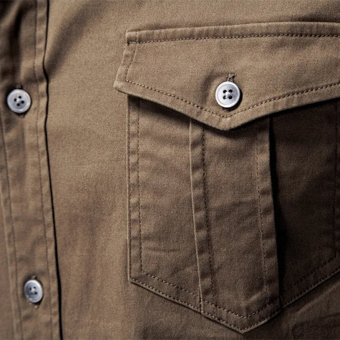 The Indigo Executive: Premium European Denim Shirt