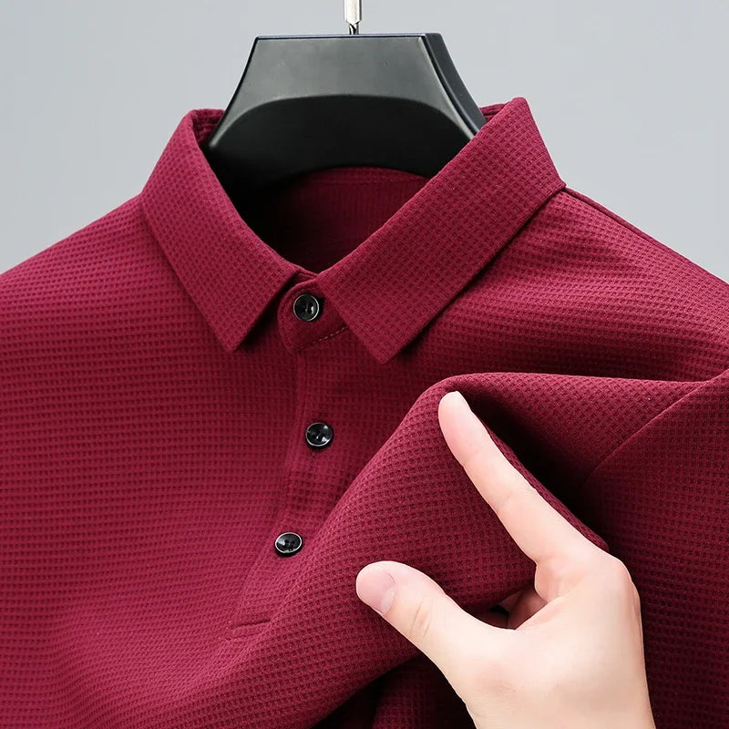 The Executive Versatile: Modern Long Sleeve Polo