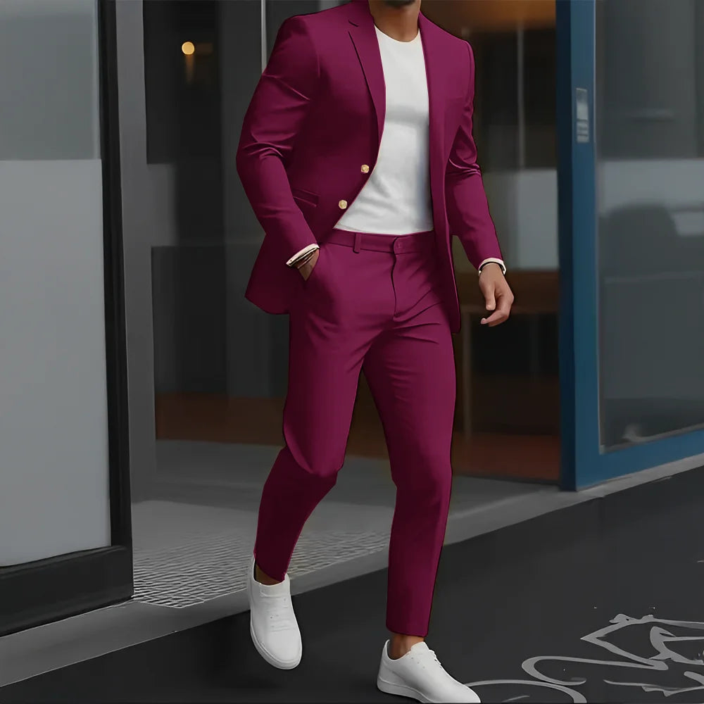 The Victoria Promenade: Loose-Fit Wool Formal Suit