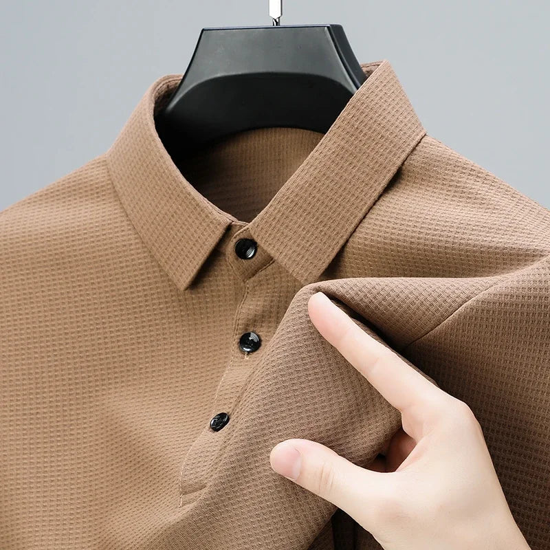 The Executive Versatile: Modern Long Sleeve Polo