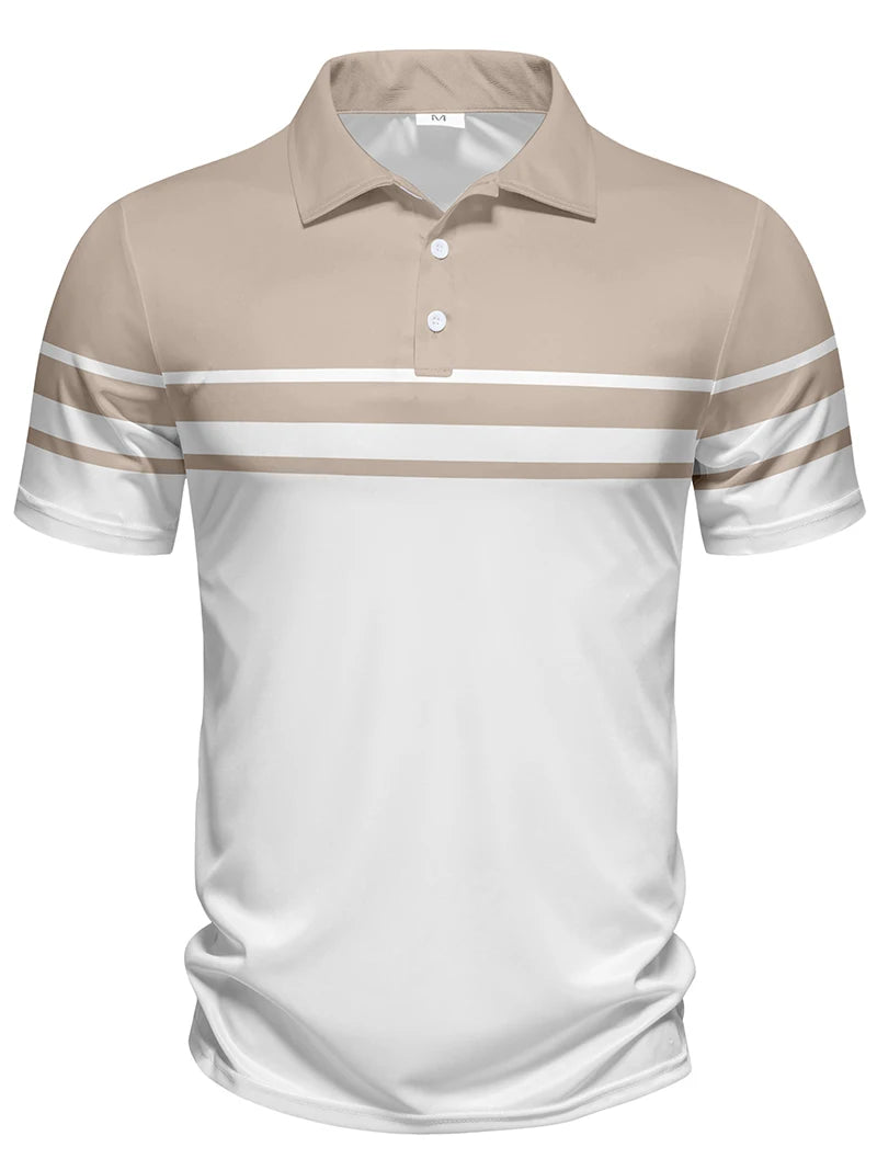The Coastal Pulse: Striped Heritage Polo