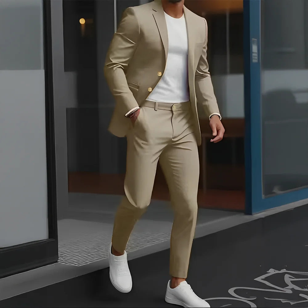 The Victoria Promenade: Loose-Fit Wool Formal Suit
