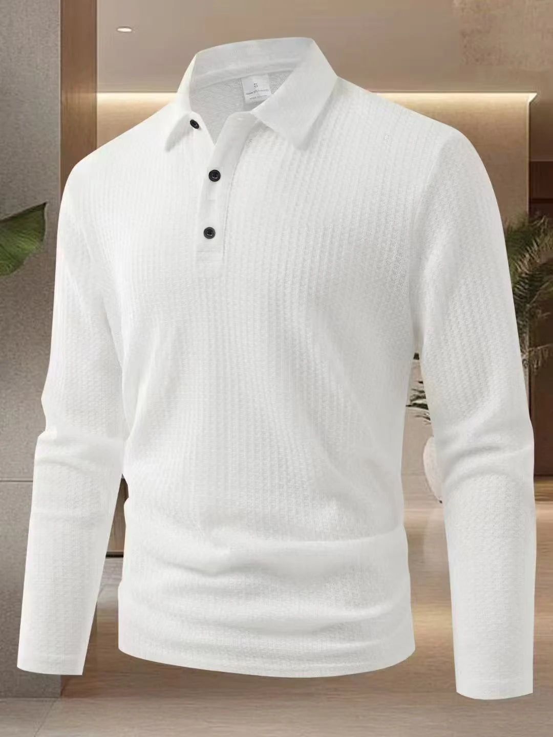 The Corporate Edge: Premium Long-Sleeve Polo