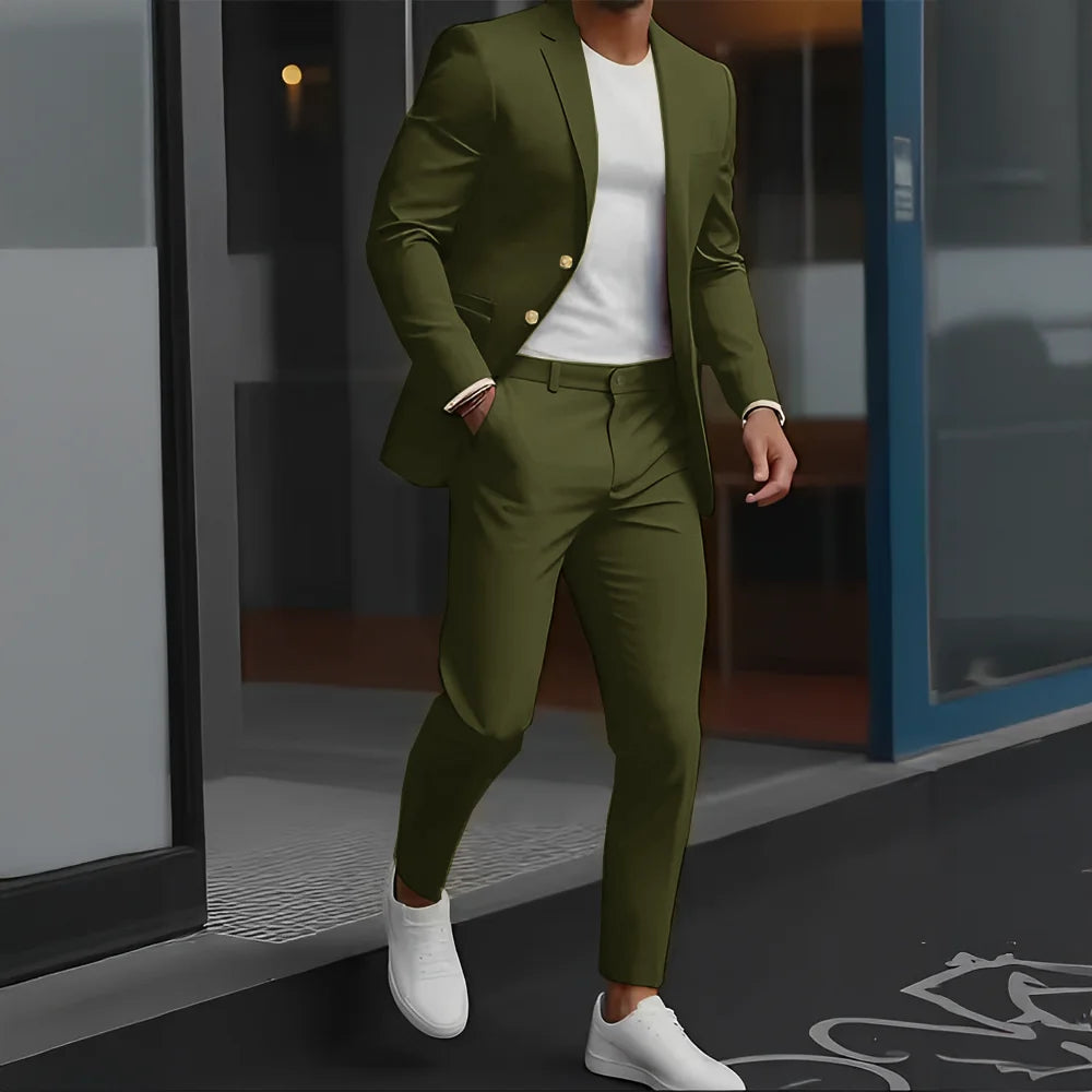 The Victoria Promenade: Loose-Fit Wool Formal Suit