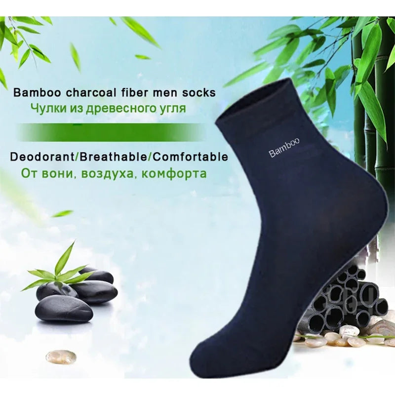 The Bamboo Cloud: 10-Pair Executive Crew Sock Set