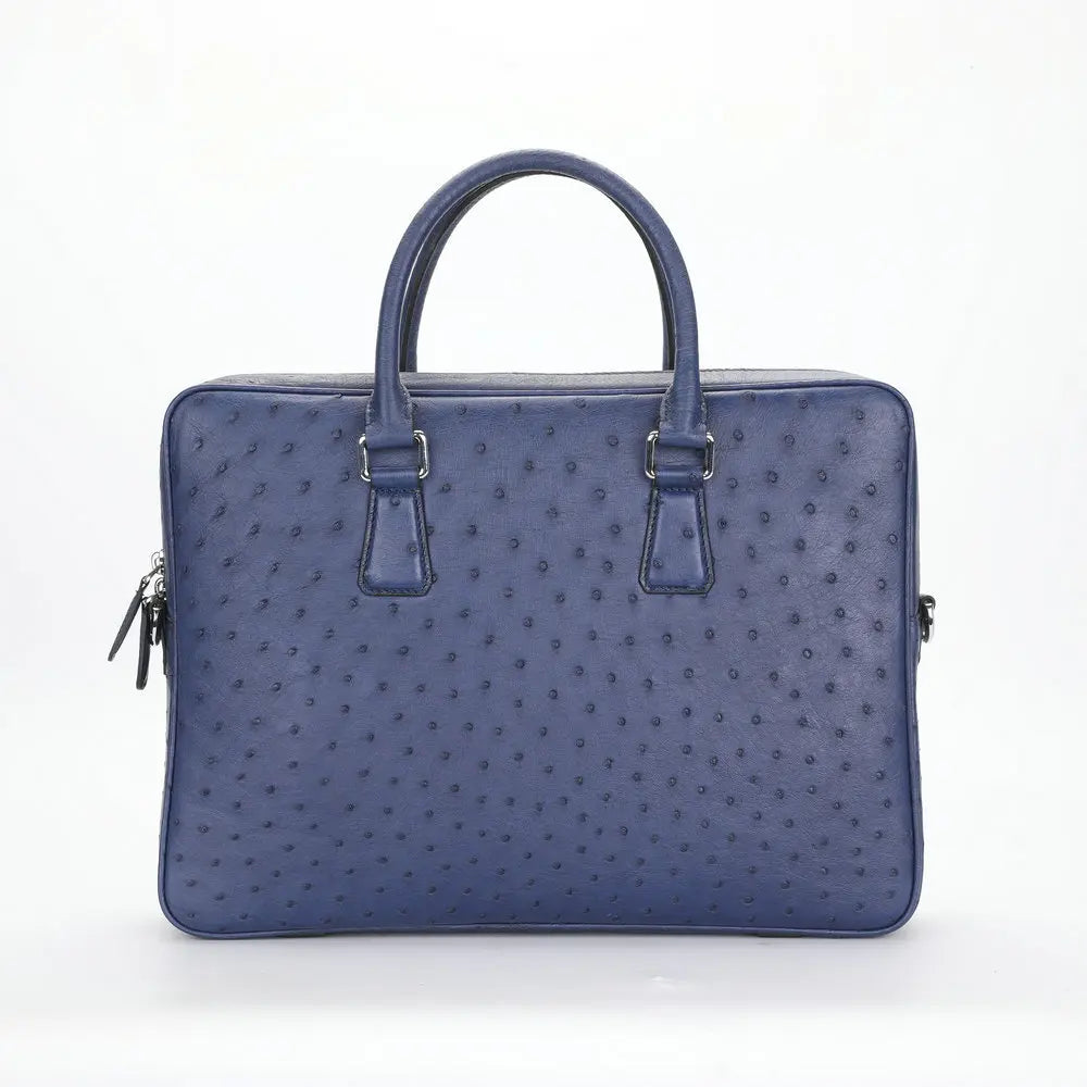 The Savanna Elite: South African Ostrich-Texture Briefcase